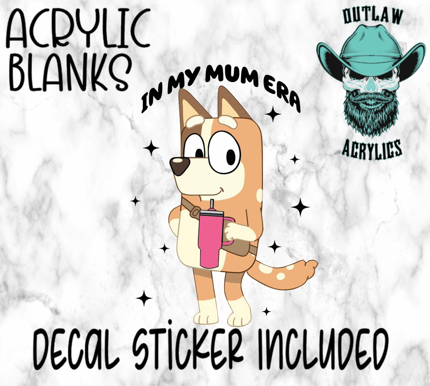 Bingo Mom Era Acrylic & Decal Set