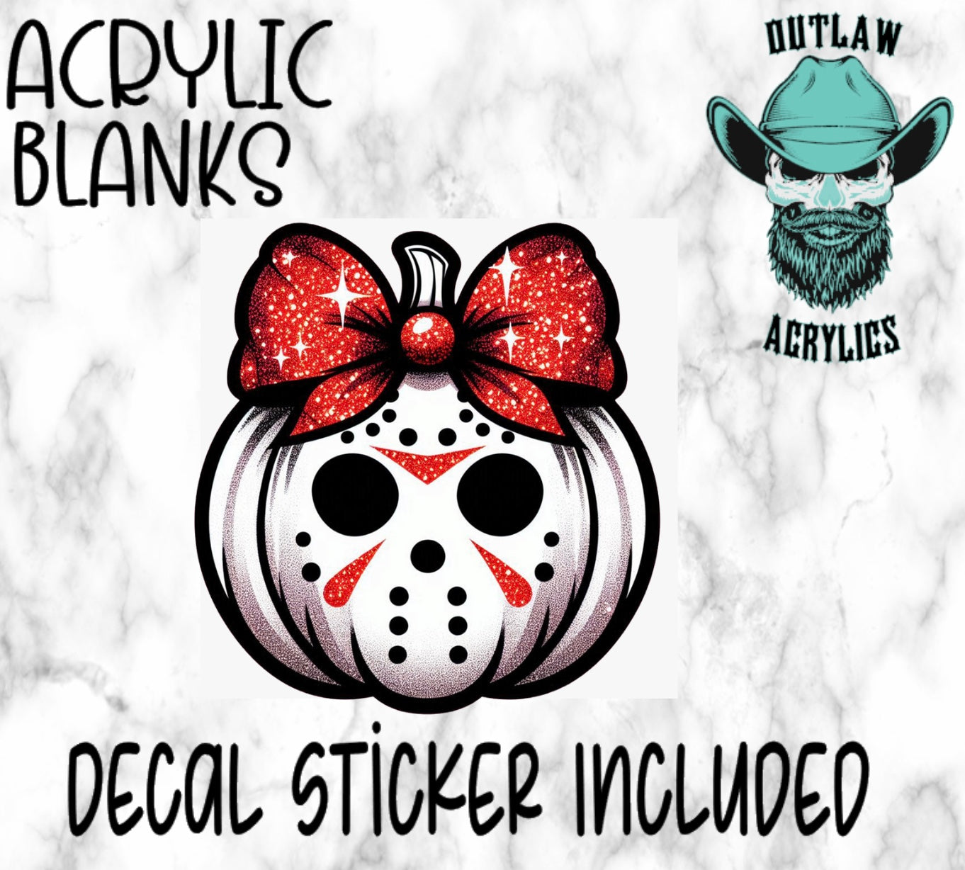 Jason Pumpkin Acrylic & Decal Set