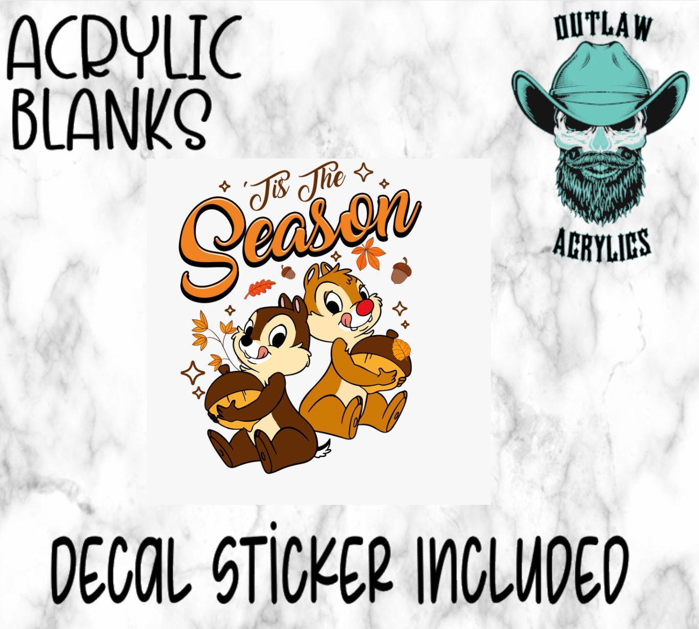 Tis The Season Acrylic & Decal Set