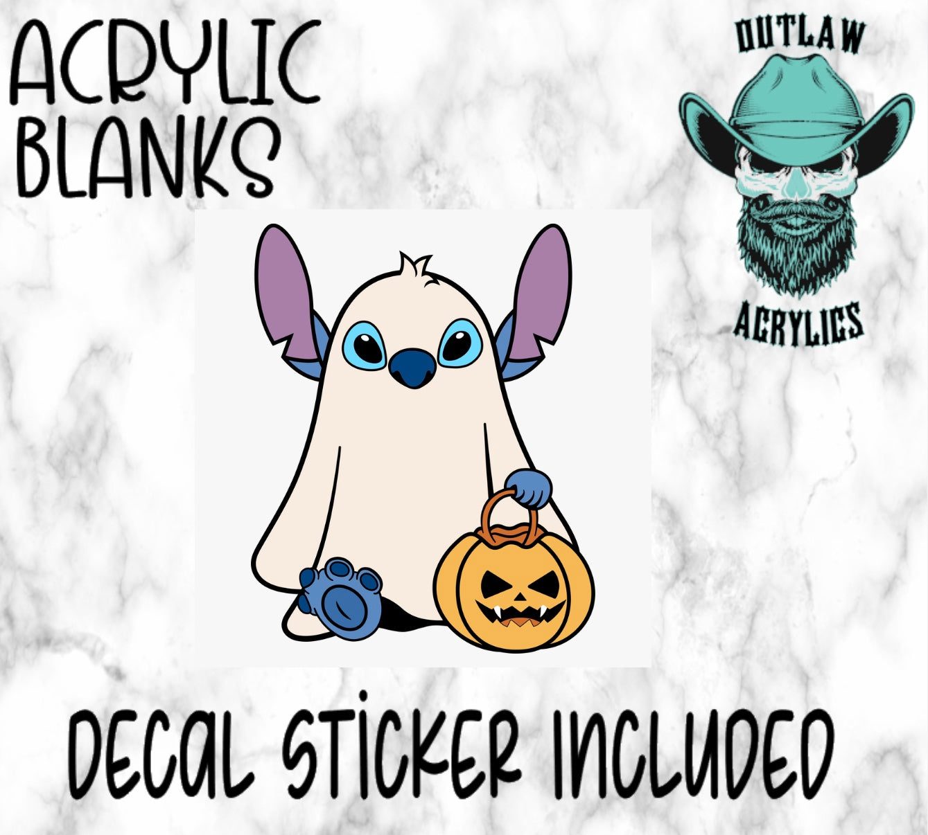 Ghost Stitch Acrylic & Decal Set