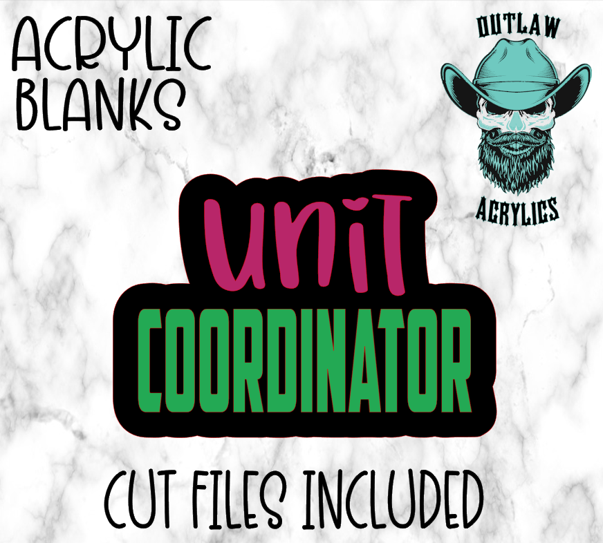 Unit Coordinator Badge Reel Acrylic