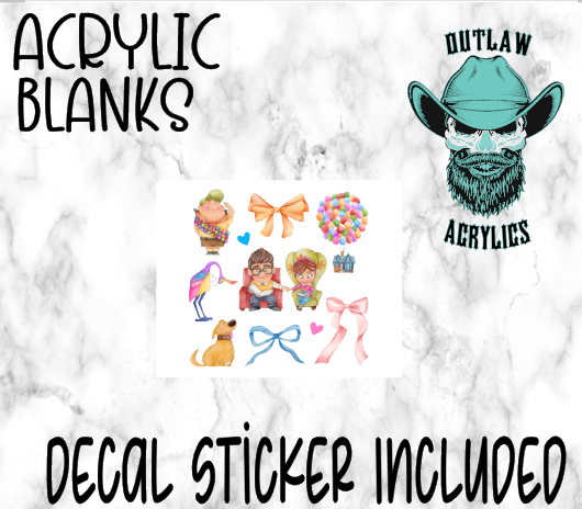 Up Family Acrylic & Decal Set