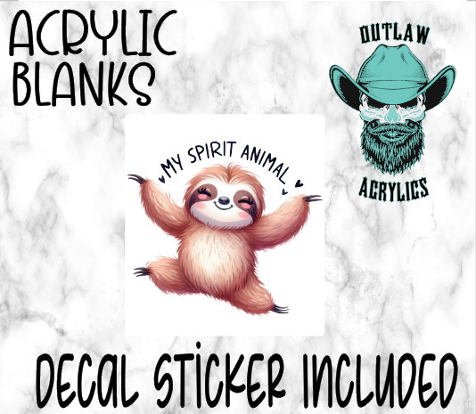 My Spirit Animal Acrylic & Decal Set