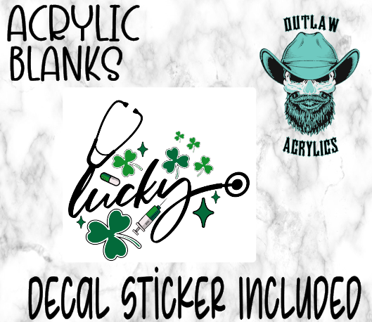 Lucky Shamrock Scope Acrylic & Decal Set