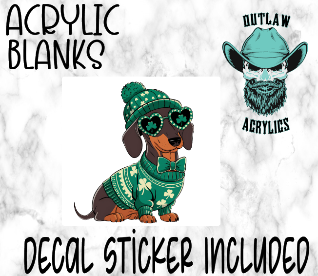 Lucky Ben Dachsund Acrylic & Decal Set