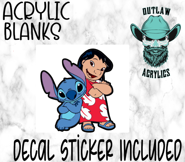 Lilo & Pal Acrylic & Decal Set