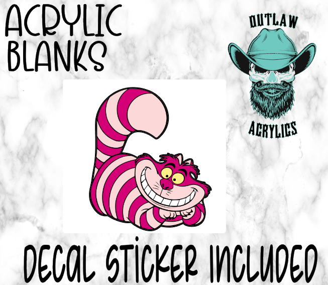Cheshire Cat Acrylic & Decal Set