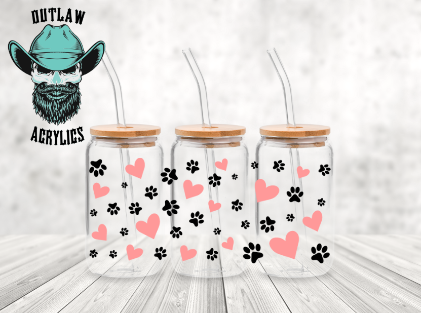 Dog Paw & Heart Wrap