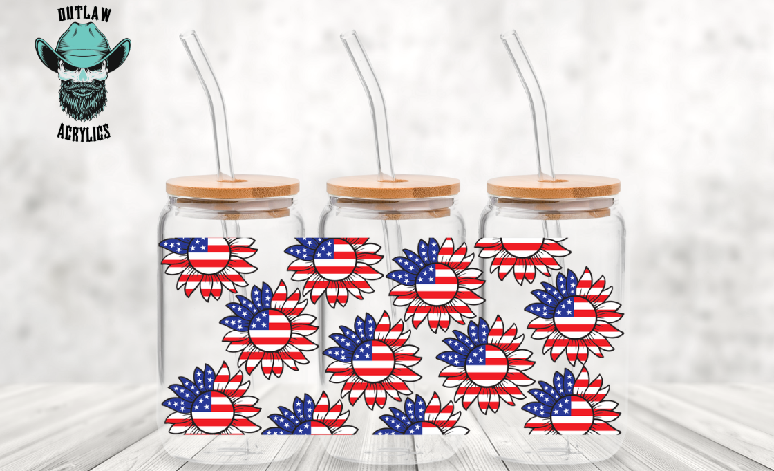 Sunflower 4th Of July Wrap