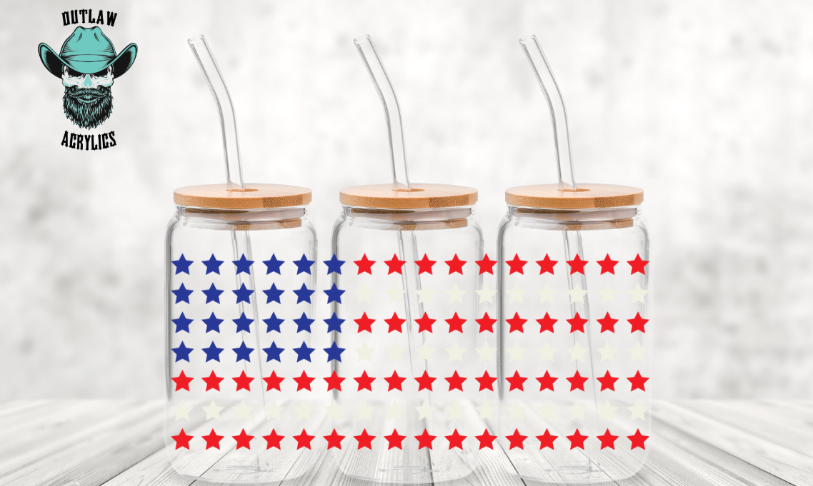 American Flag Stars Wrap