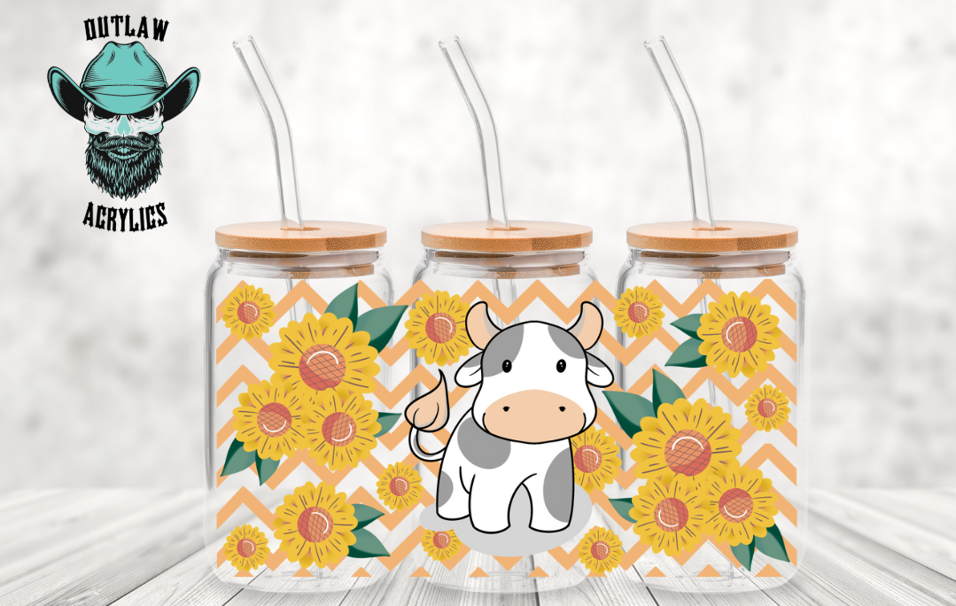 Sunflower Cow Wrap
