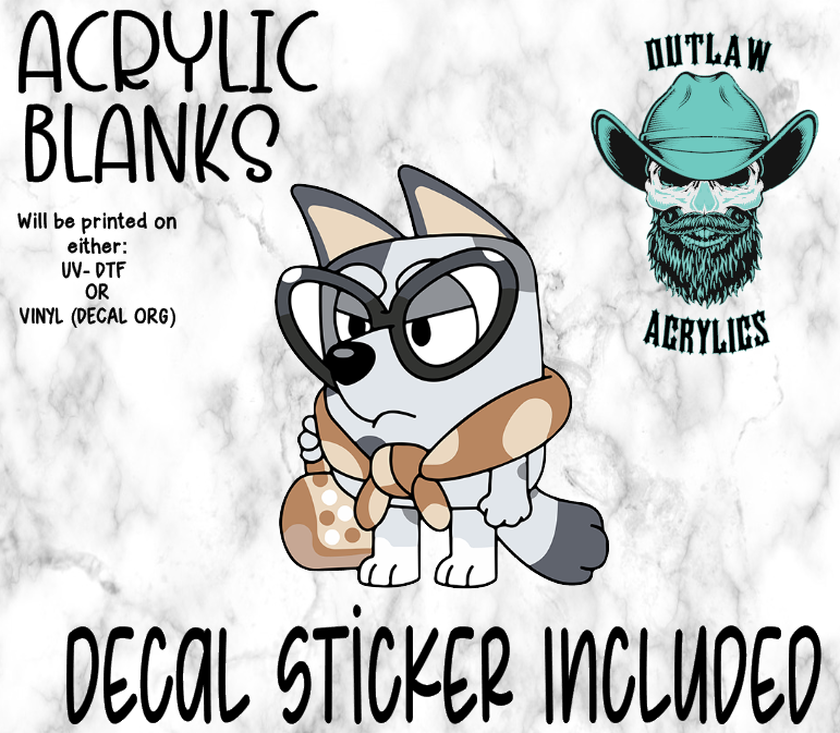 Um No Muffin Acrylic & Decal Set