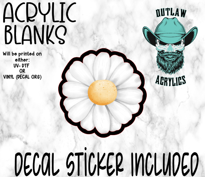 Daisy Acrylic & Decal Set