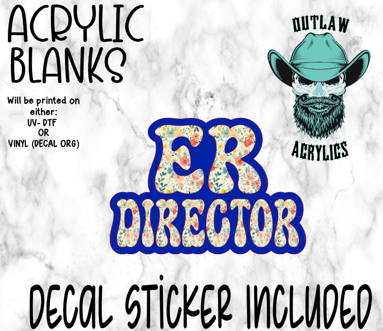 ER Director Acrylic & Decal Set