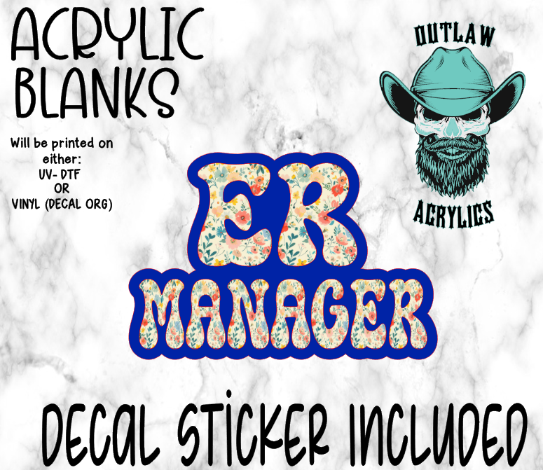 ER Manager Acrylic & Decal Set