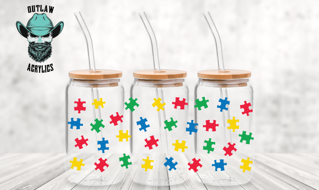Autism Puzzle Pieces Wrap