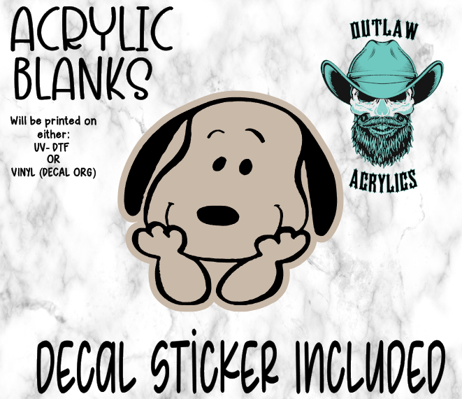 Happy Dog Acrylic & Decal Set