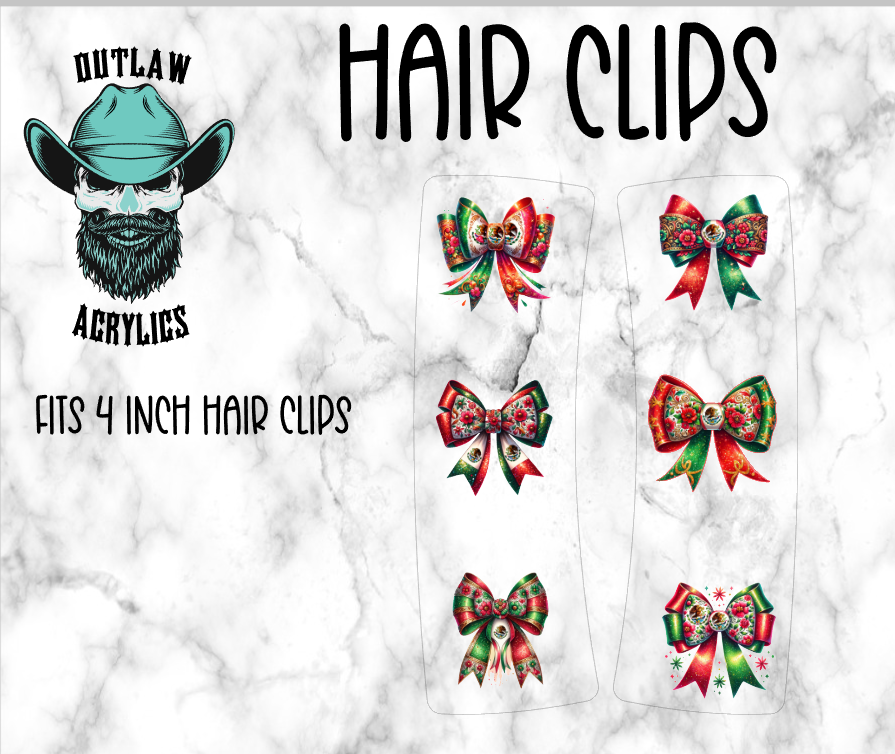 Mexican Bow Hair Clip UV DTF & Blank Combo