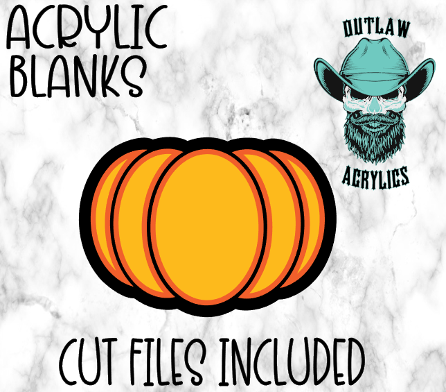 Pumpkin Badge Reel Acrylic
