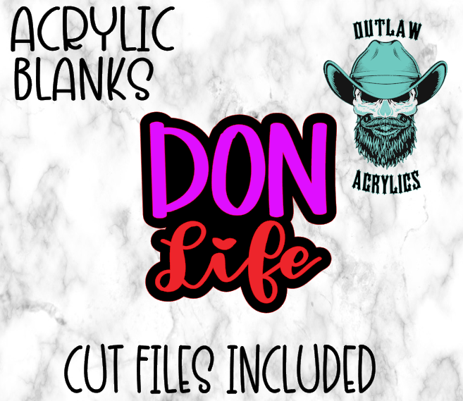 DON Life Badge Reel Acrylic