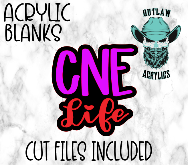 CNE Life Badge Reel Acrylic