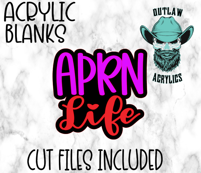 APRN Life Badge Reel Acrylic