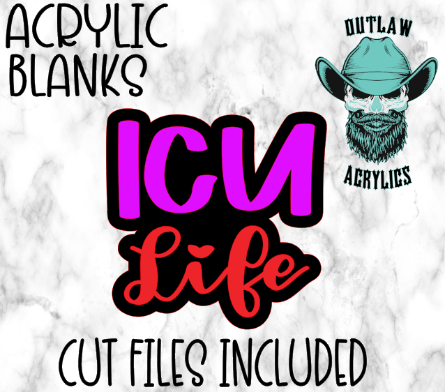 ICU Life Badge Reel Acrylic