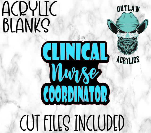 Clinical Nurse Coordinator Badge Reel Acrylic