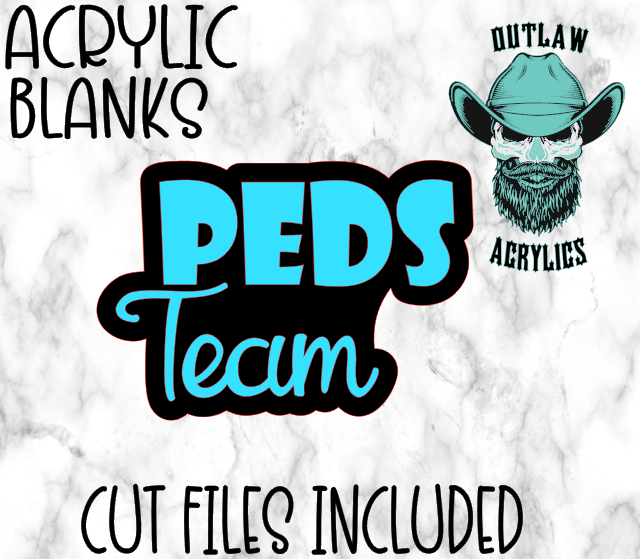 PEDS Team Badge Reel Acrylic