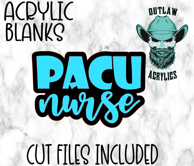 PACU Nurse Badge Reel Acrylic