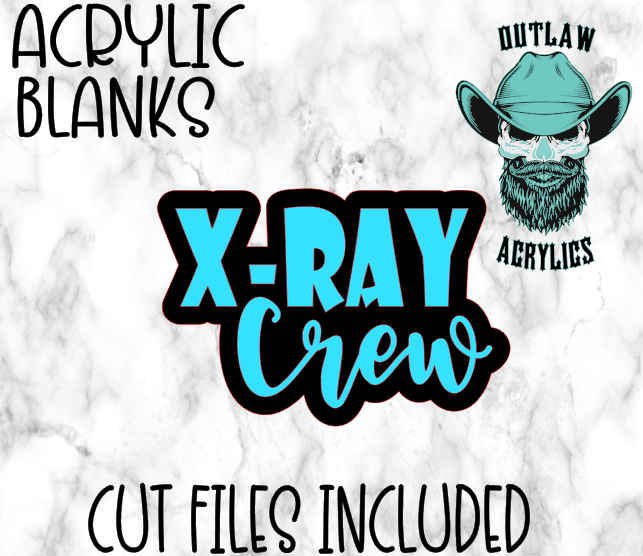 X-RAY Crew Badge Reel Acrylic