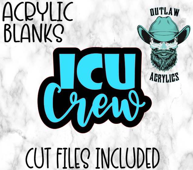 ICU Crew Badge Reel Acrylic