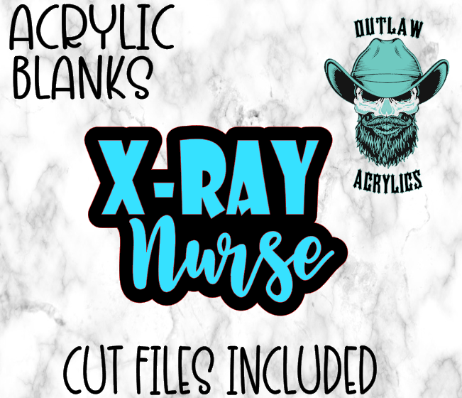 X-RAY Nurse Badge Reel Acrylic