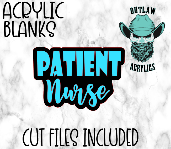 PATIENT Nurse Badge Reel Acrylic