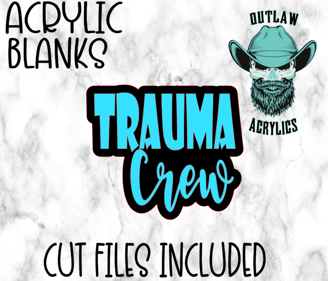 TRAUMA Crew Badge Reel Acrylic