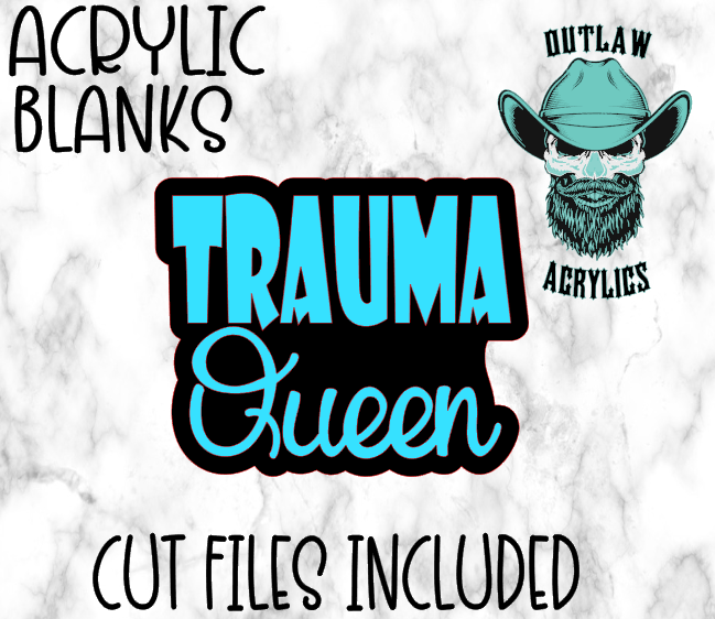 TRAUMA Queen Badge Reel Acrylic