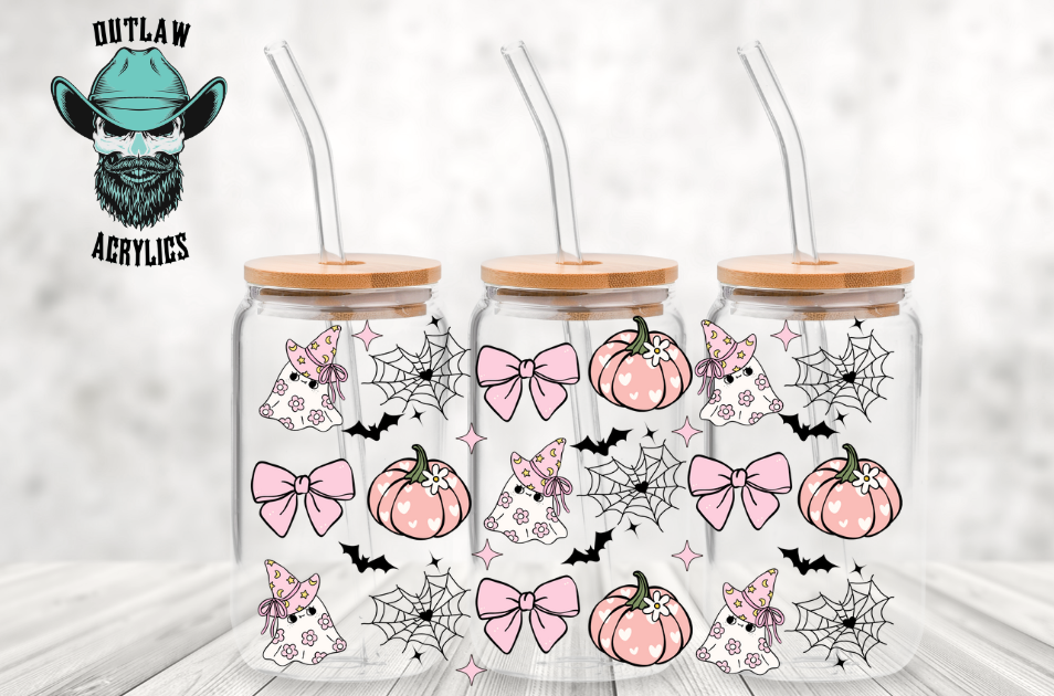 Baby Pink Halloween Pumpkin Wrap