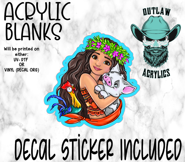 MoMo & Chicken Acrylic & Decal Set