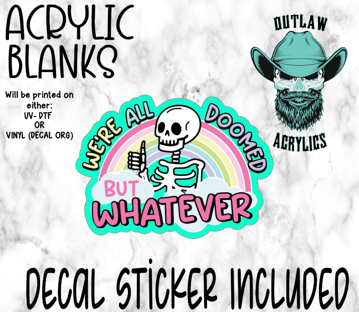 All Doomed Acrylic & Decal Set