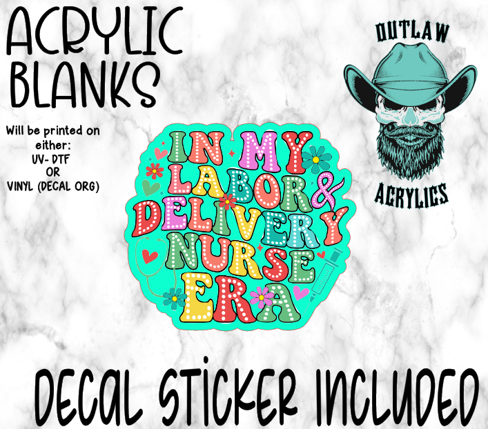 Dots Labor & Delivery Era Acrylic & Decal Set