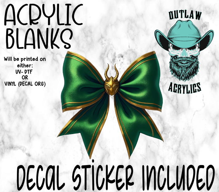 Low Kee Bow Acrylic & Decal Set
