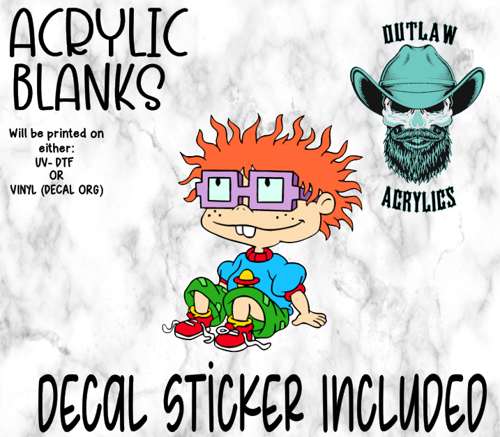 Red Hair Acrylic & Decal Set