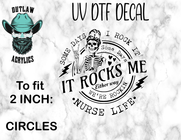 It Rocks Me UV DTF Decal/Transfer