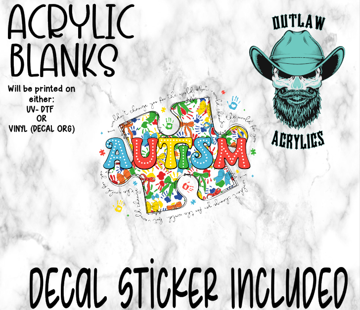 Aut LIfe Puzzle Acrylic & Decal Set