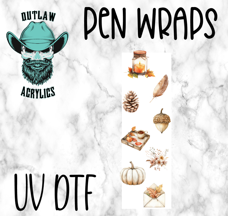 Fall Style Pen Wrap UV-DTF