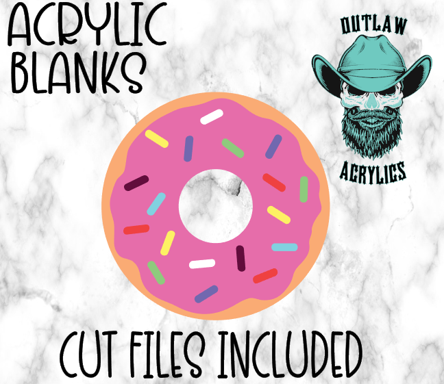 Donut Sprinkles Acrylic Blank