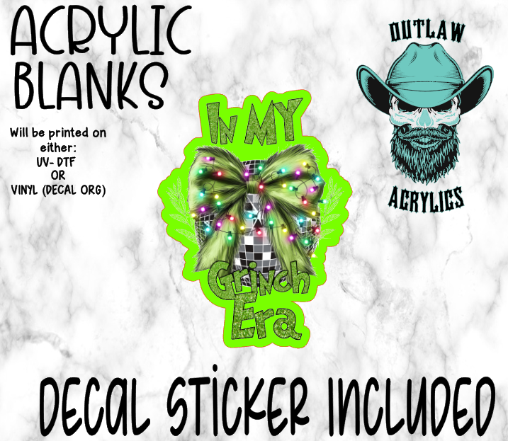 In My Green Era Acrylic & Decal Set