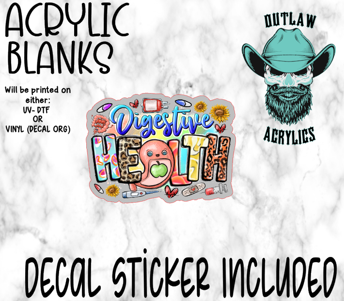 Digestive Health Acrylic & Decal Set