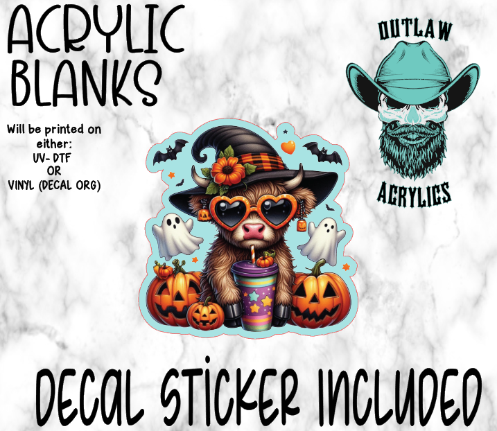 Halloween Highland Acrylic & Decal Set