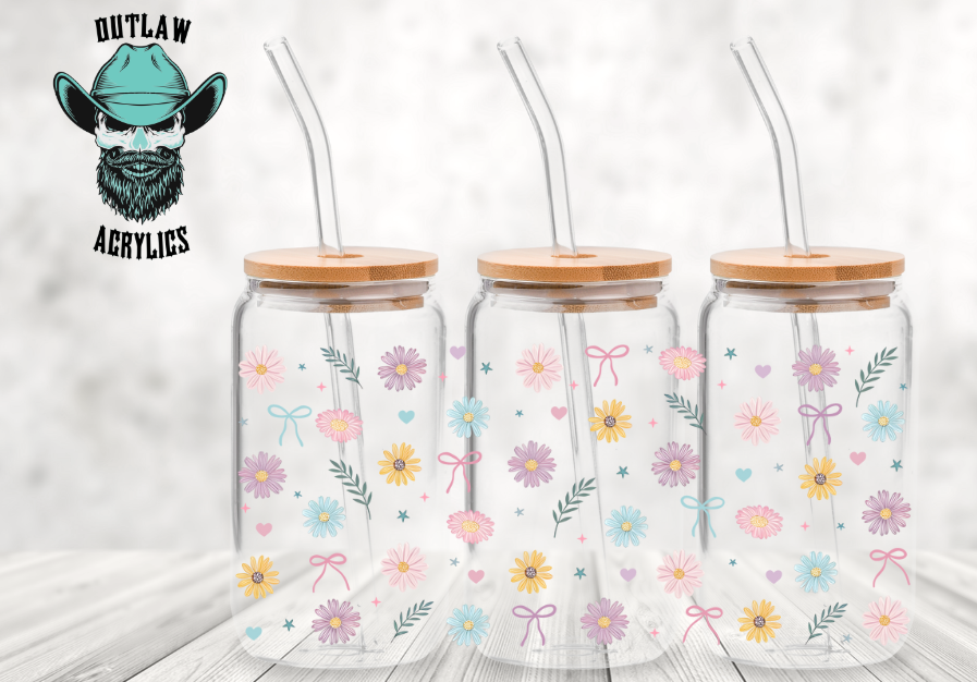 Daisy Bows Colorful Wrap